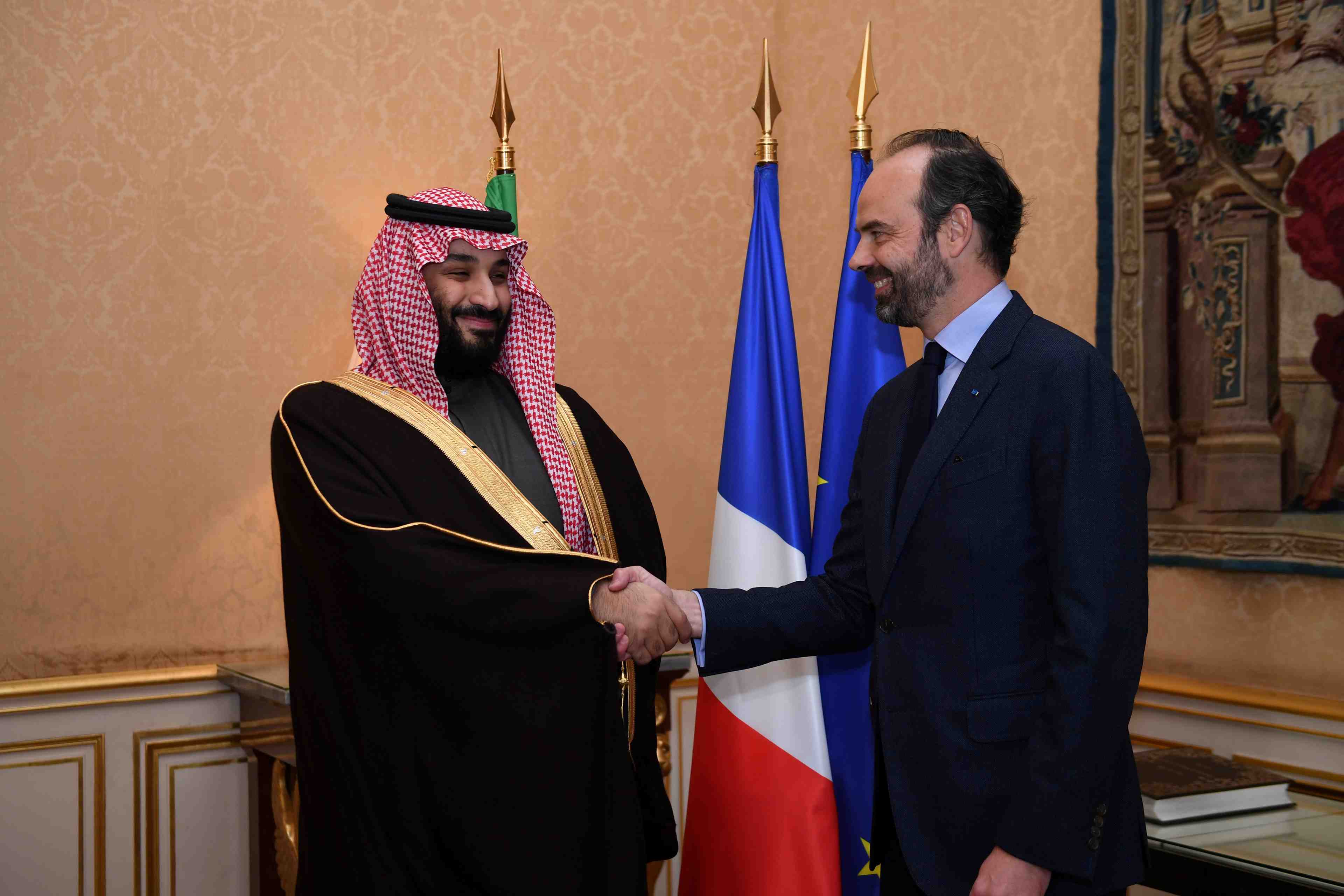 Le prince heritier d'arabie saoudite est arrive a paris