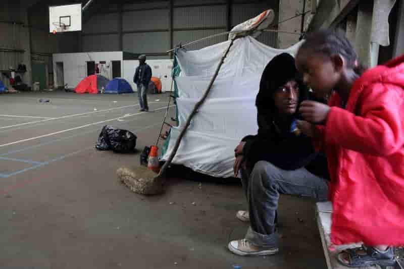 Manifestation contre les migrants à Calais
