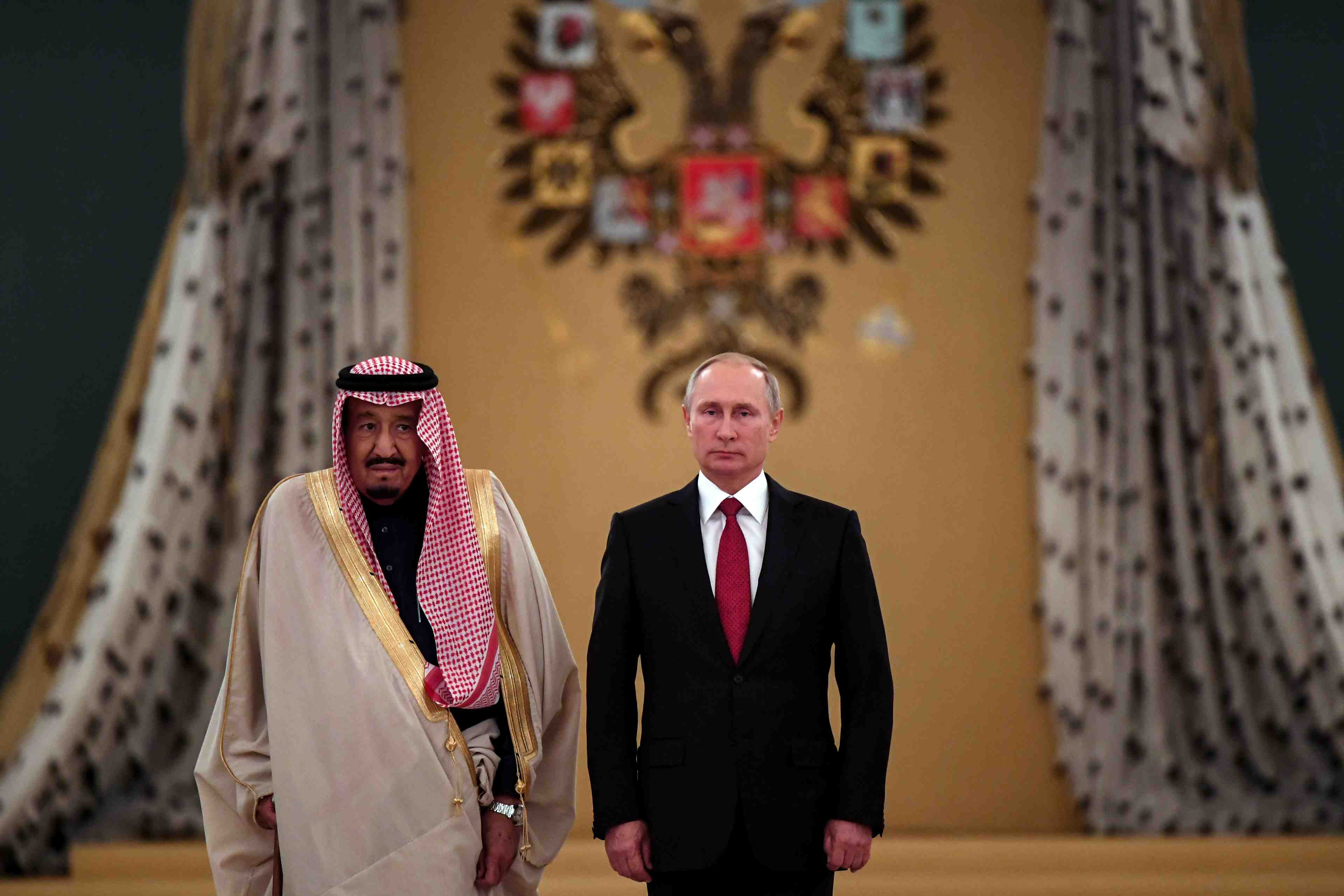 A moscou, le roi salman defend l'integrite de l'irak et la syrie