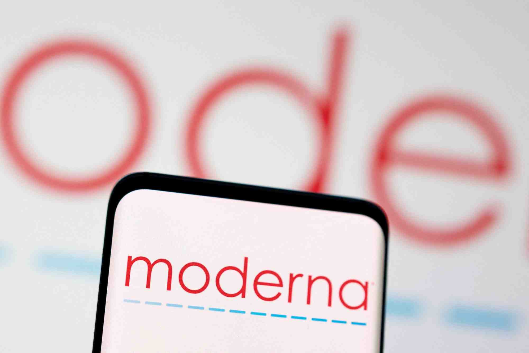Photo d'archives: le logo de moderna