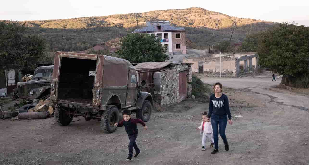 En novembre 2020, treize familles ont dû fuir après la prise d’une partie de Chournoukh par l’Azerbaïdjan.