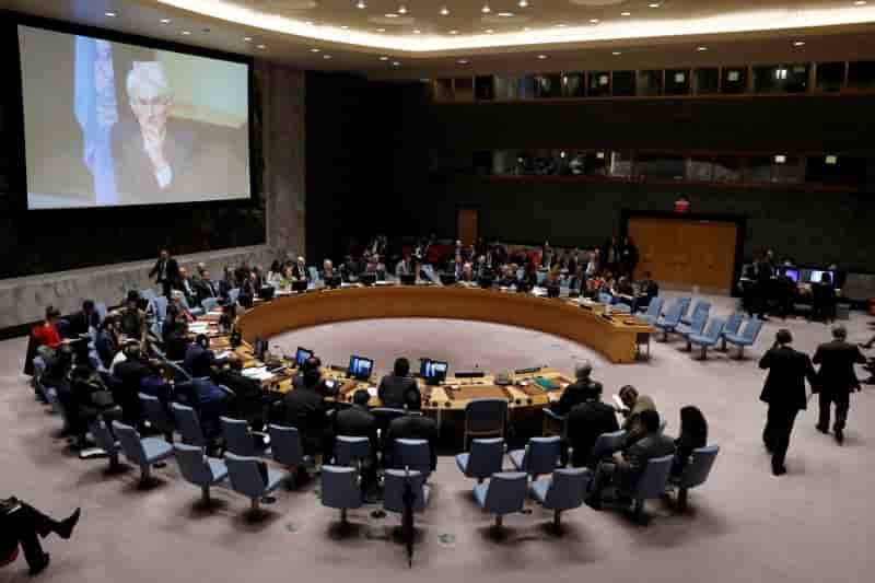 Reunion du conseil de securite apres l'attaque chimique presumee a douma