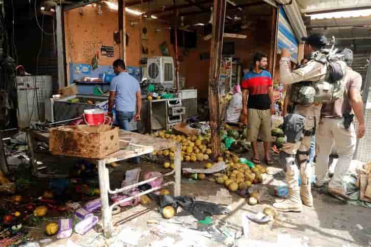 Trois attentats a la bombe a bagdad