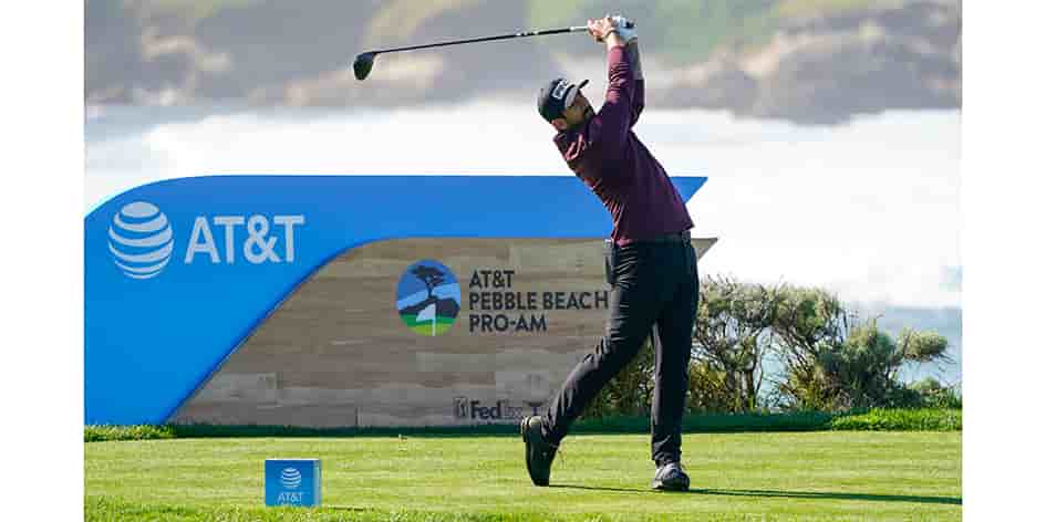 Matthieu Pavon, à Pebble Beach (Californie), le 2 février.