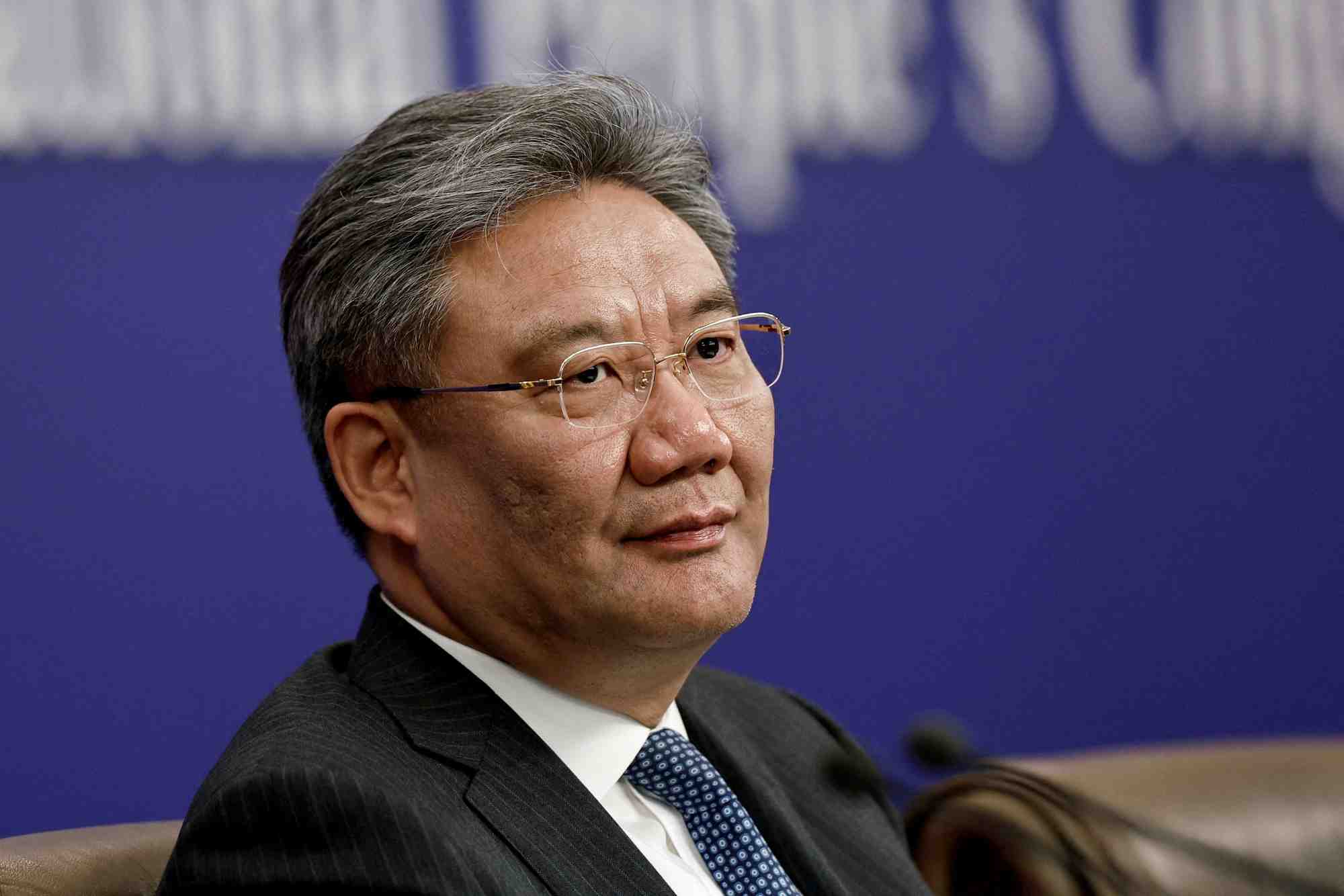 Photo d'archives: le ministre chinois du commerce wang wentao