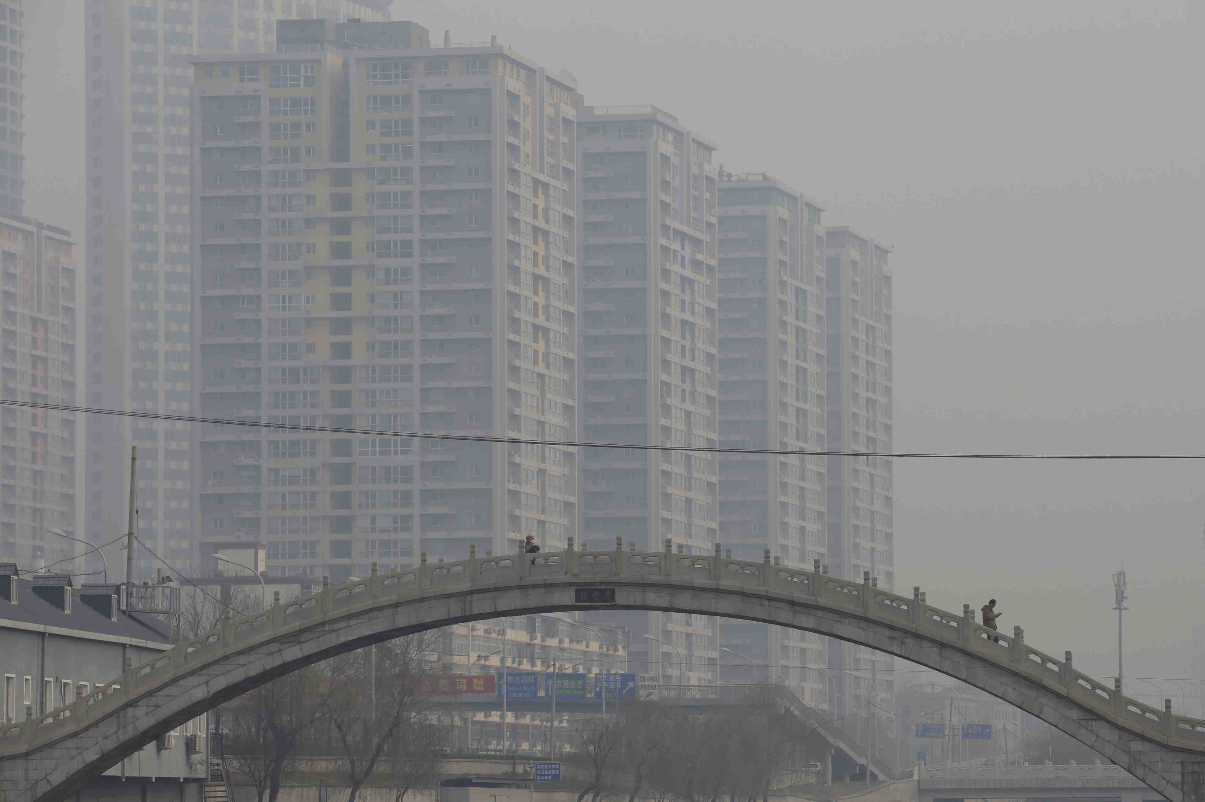 Pekin sous une cloche de smog