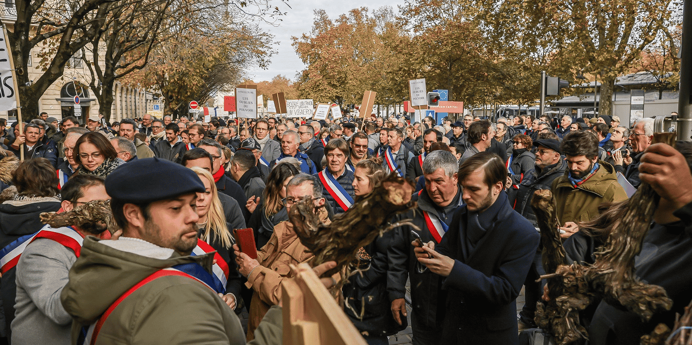 Viticulteurs manif Bordeaux décembre 22