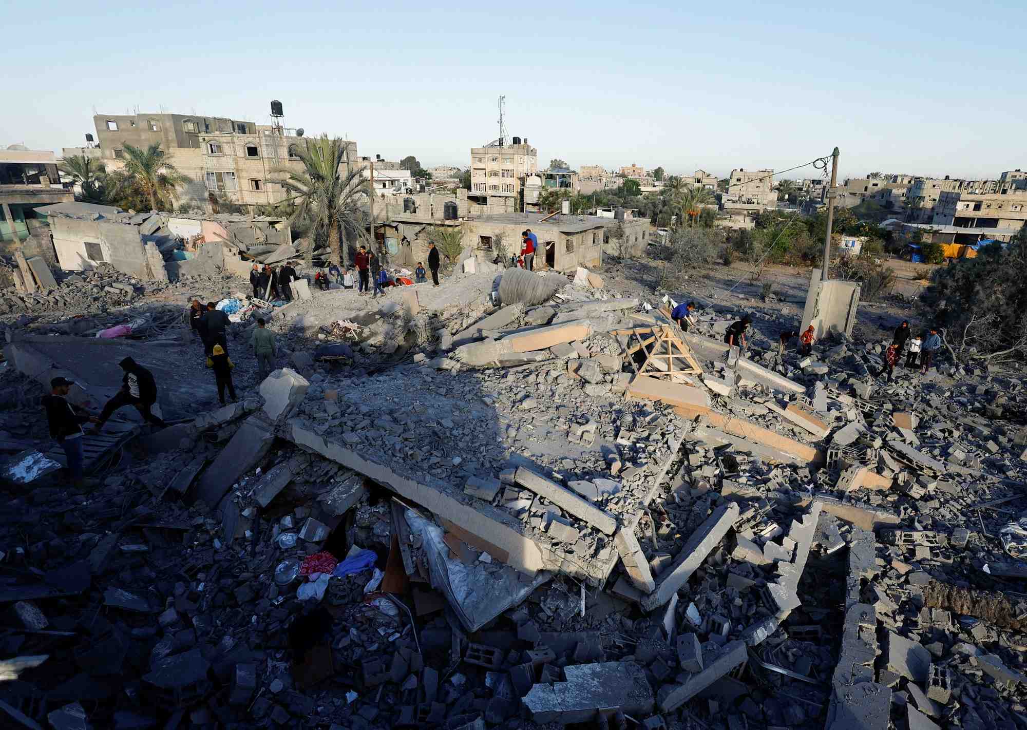 Consequences d'un raid israelien, a khan younis
