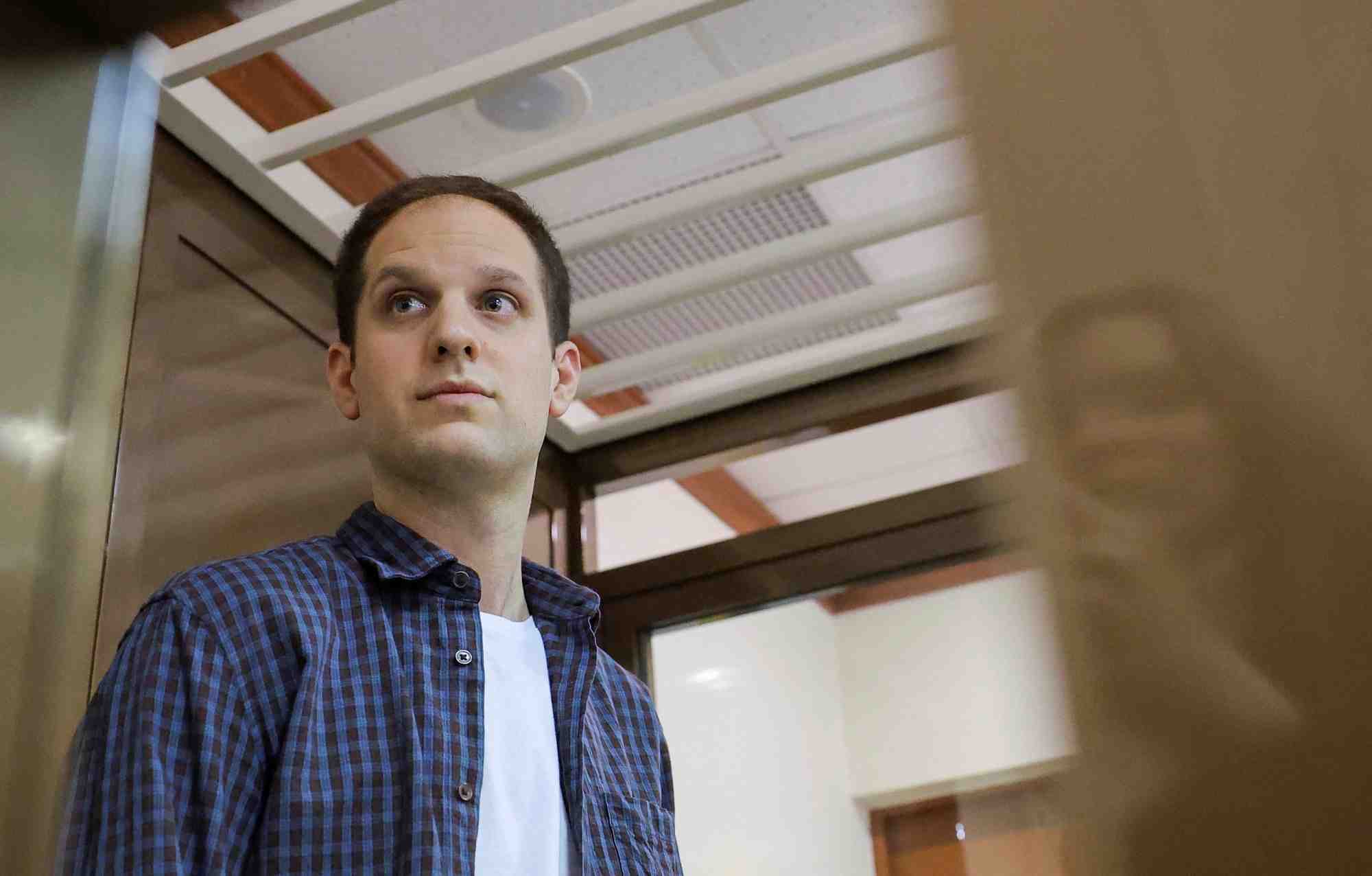 Evan gershkovich, journaliste du wall street journal, a moscou, en russie