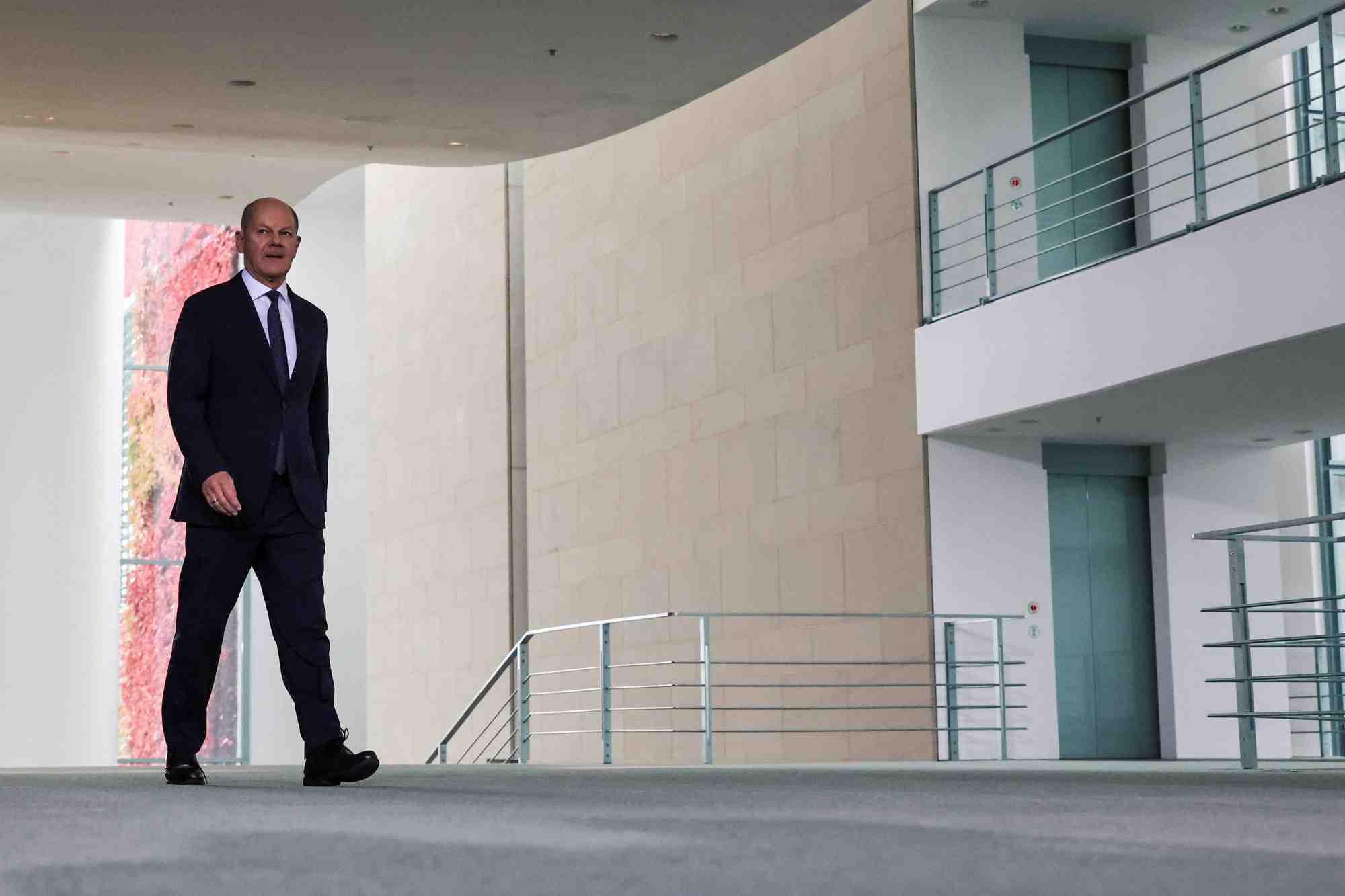 Le chancelier allemand olaf scholz