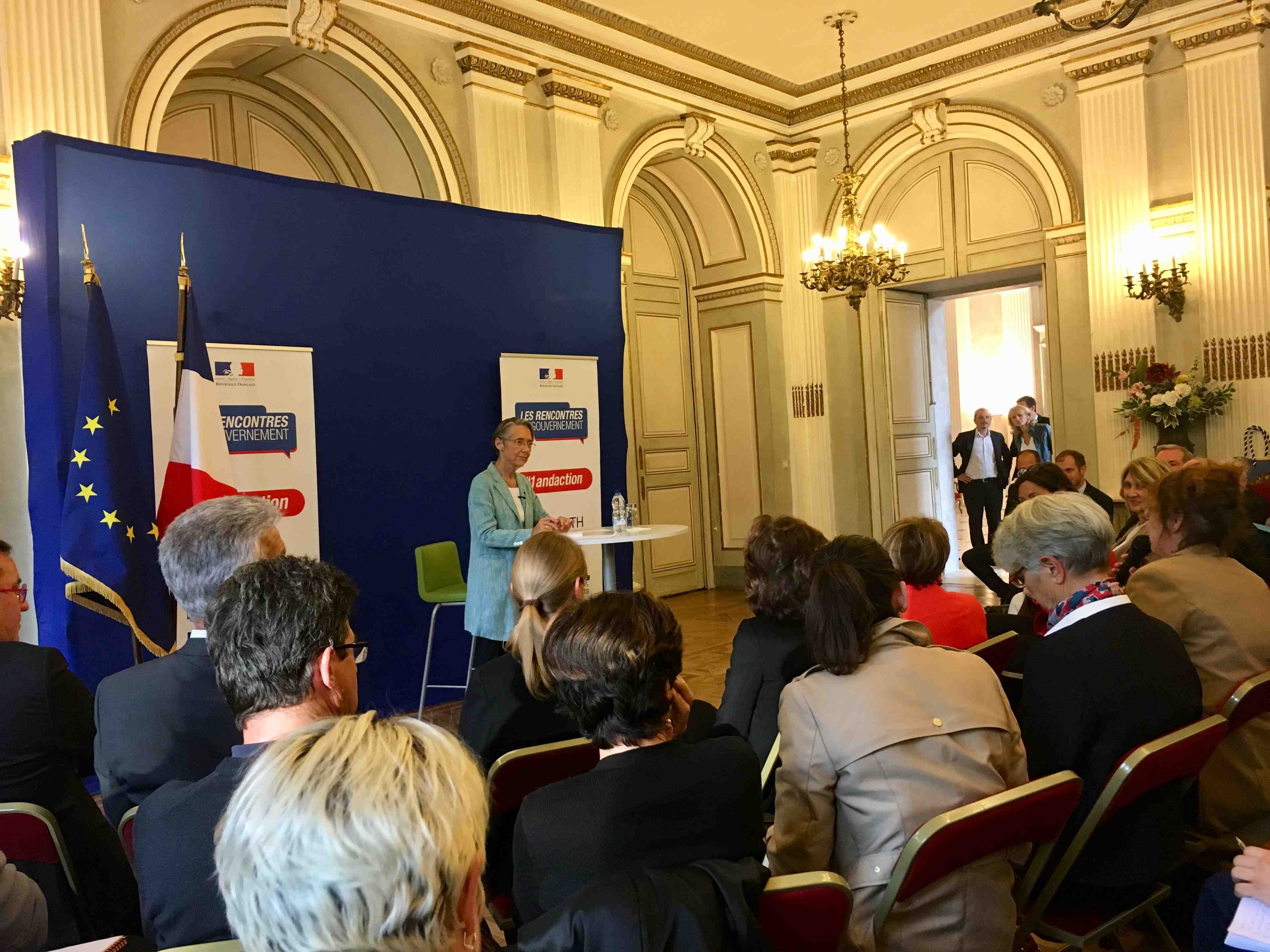 Élisabeth Borne à Safran