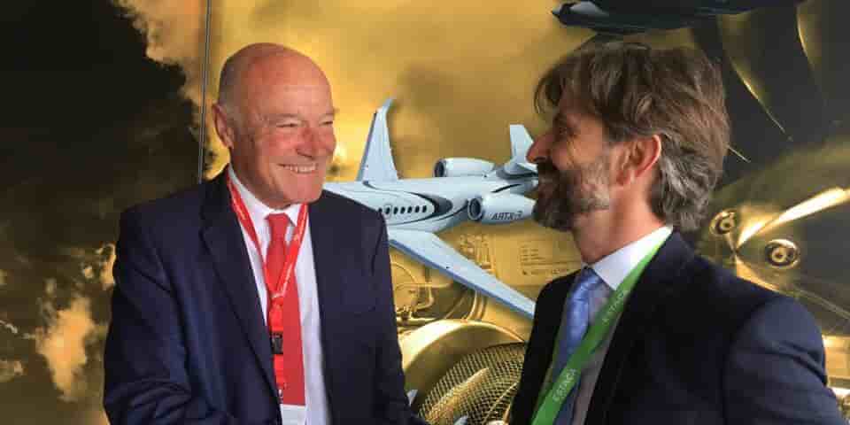 Alain Rousset, président du Conseil régional de Nouvelle-Aquitaine et Ludovic Busson, président de l'Estaca