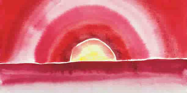 « Sunrise », de Georgia O’Keee (1916).