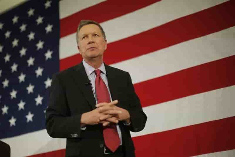 John kasich, gouverneur de l'ohio, candidat a l'investiture republicaine aux etats-unis