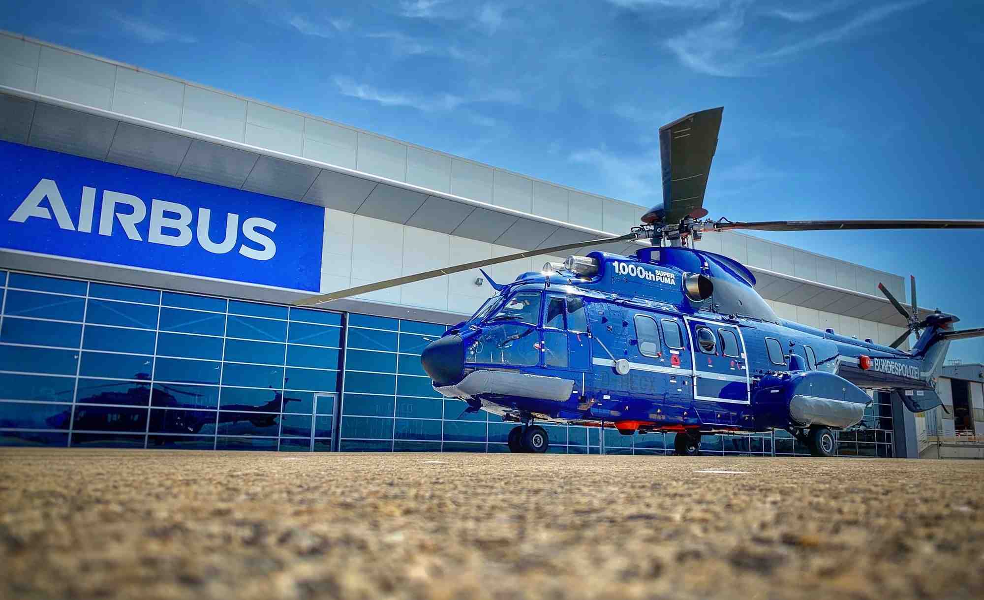 L 1.000e hélicoptère de la famille Super Puma (H215) a été livré à la police fédérale allemande (Bundespolizei).