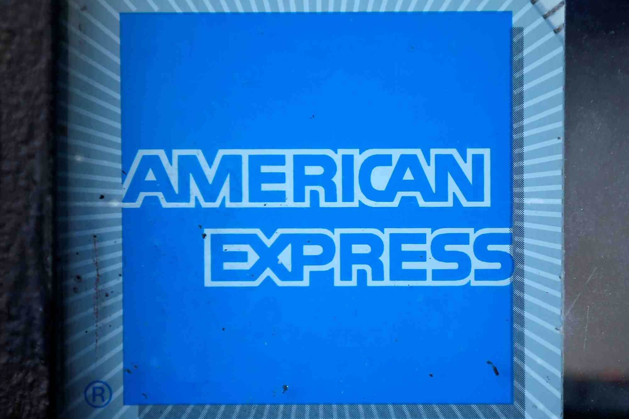Le logo de la societe american express