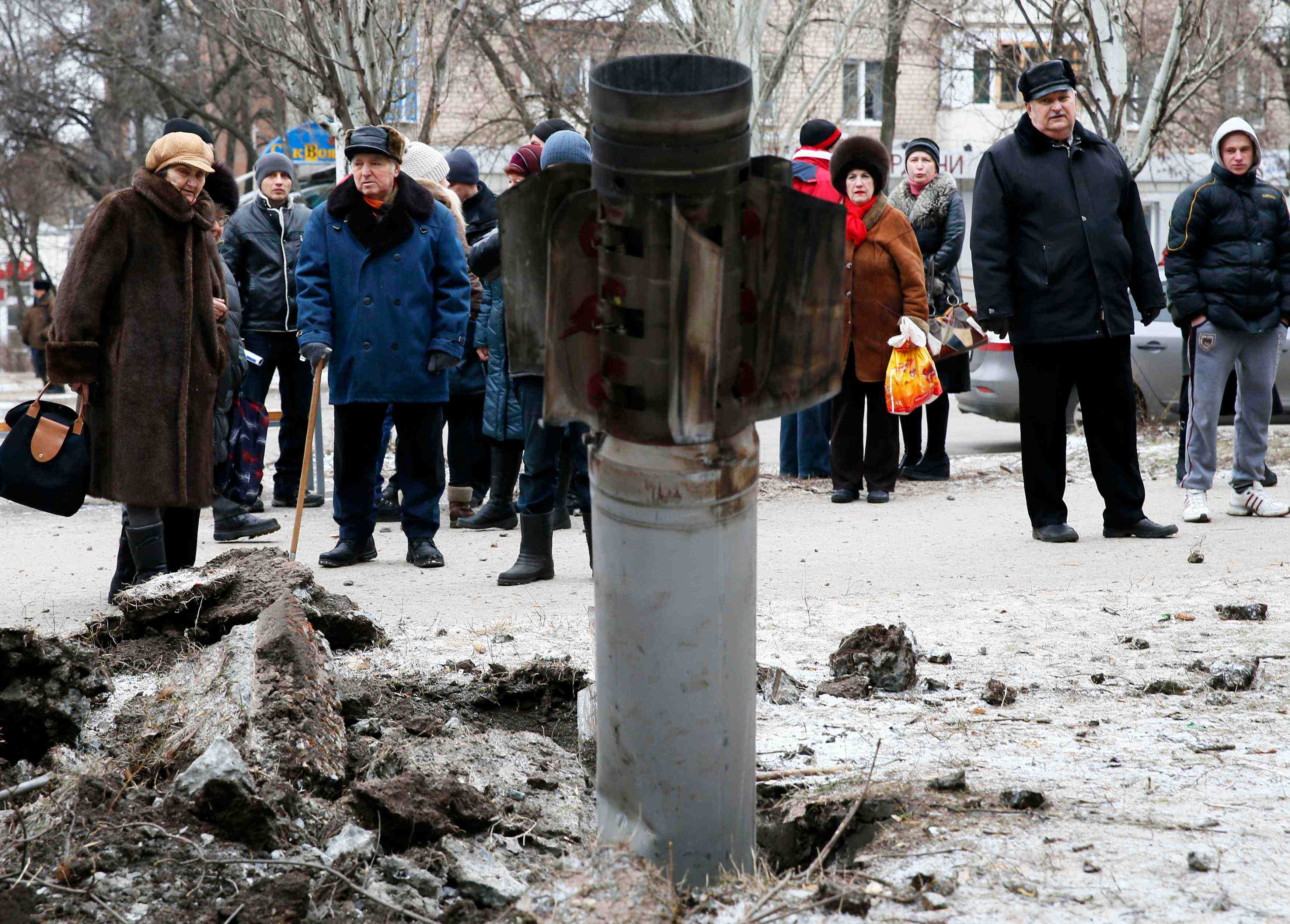 Tirs de roquettes meurtriers a kramatorsk, en ukraine