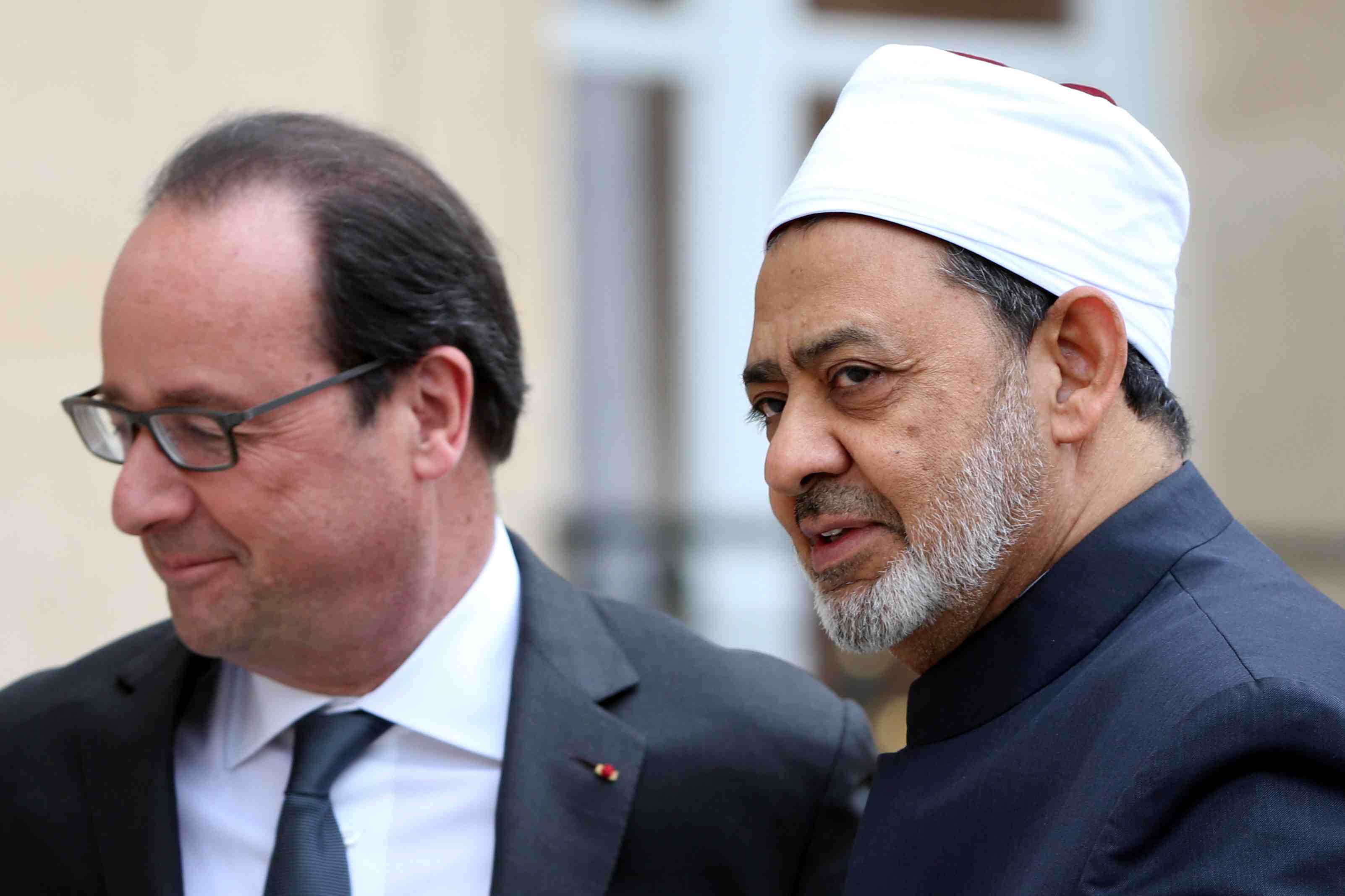 Francois hollande s’est entretenu avec le grand imam de l'universite cairote d'al azhar