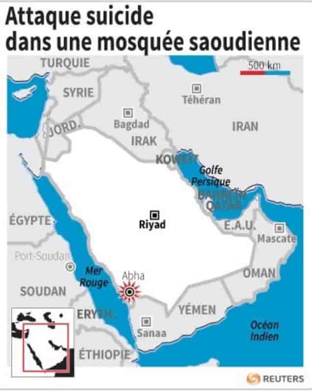 Attaque suicide dans une mosquee saoudienne