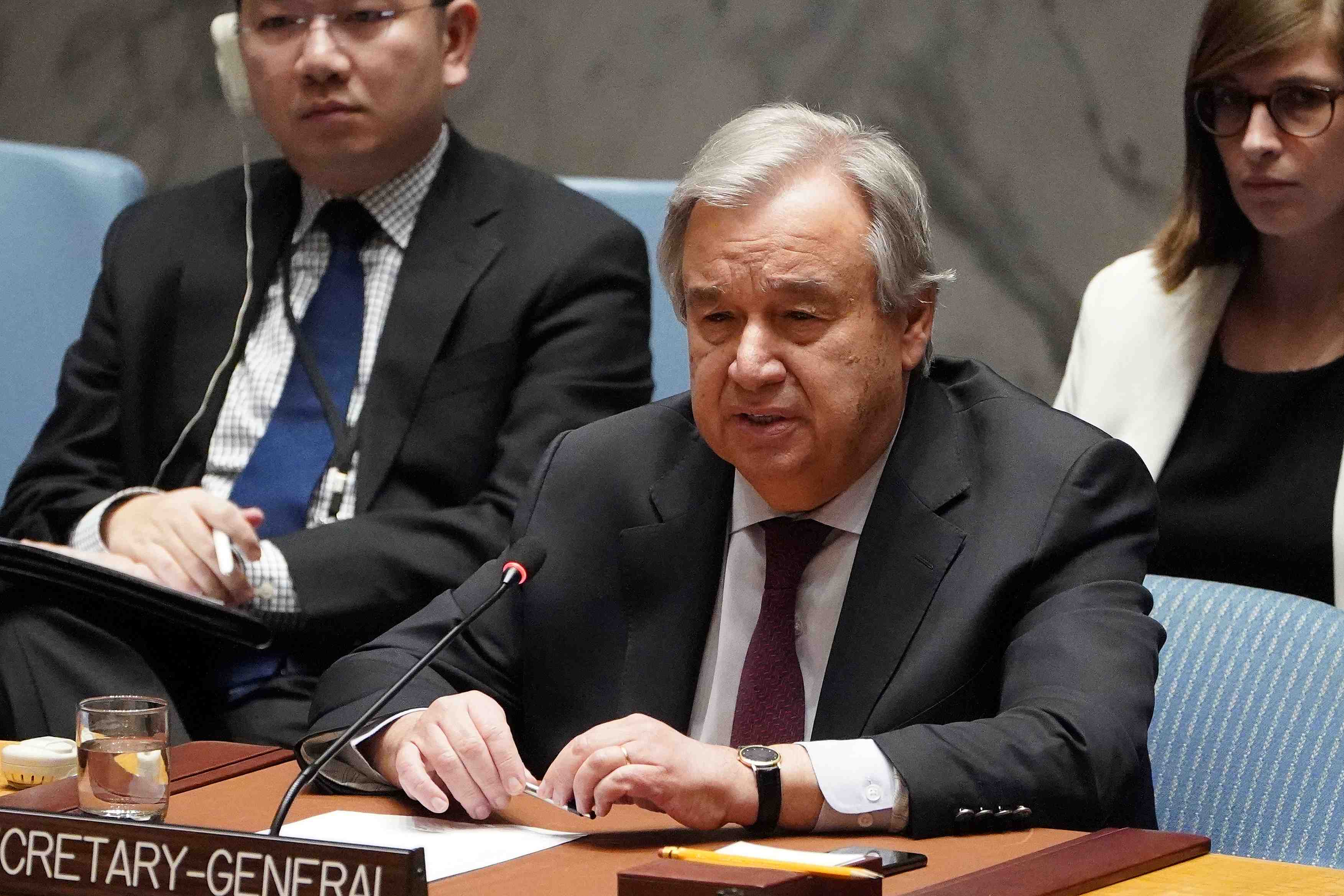 Guterres appelle a agir face a l'"horrible flambee" de violence domestique