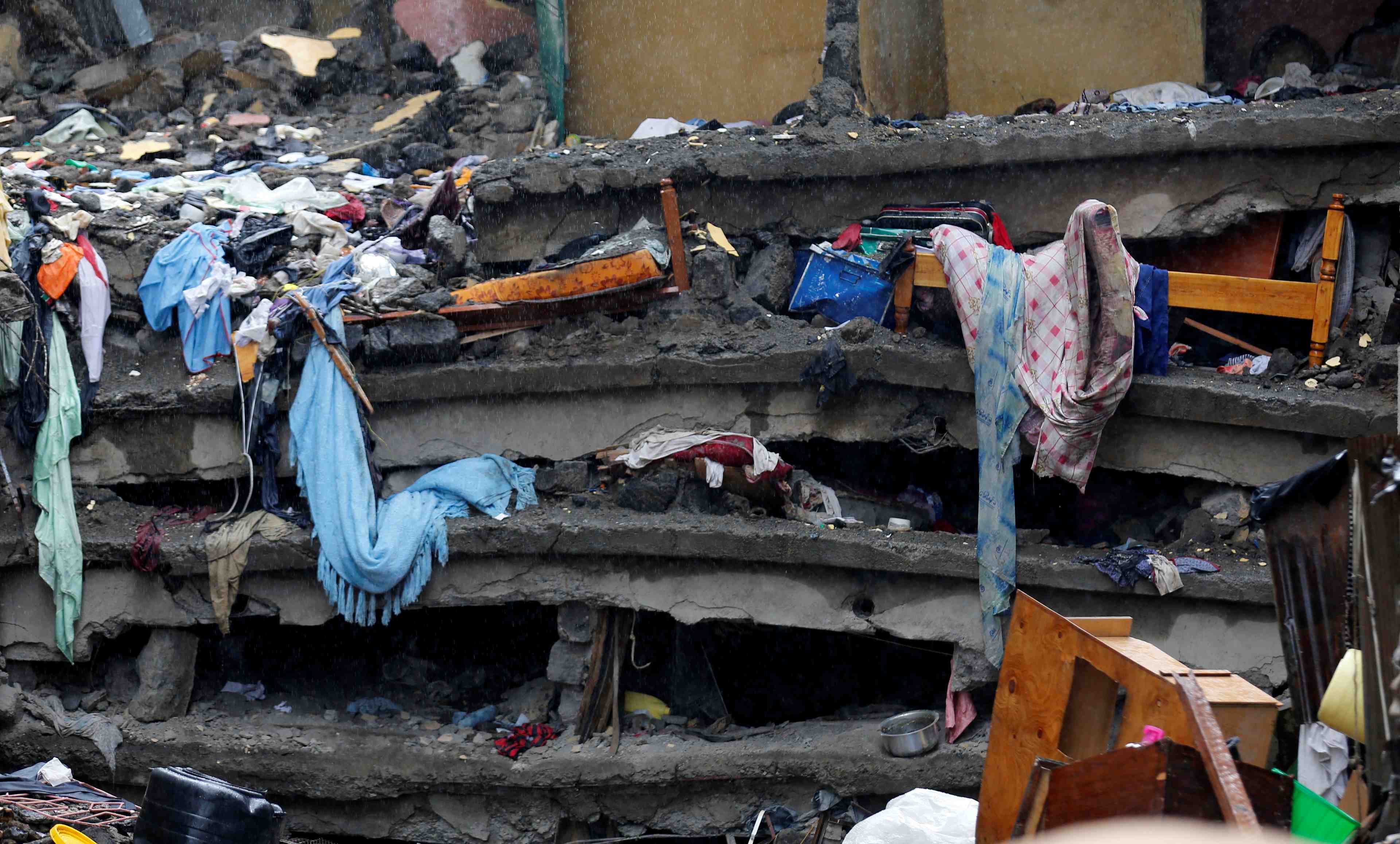 Effondrement meurtrier d'un immeuble a nairobi
