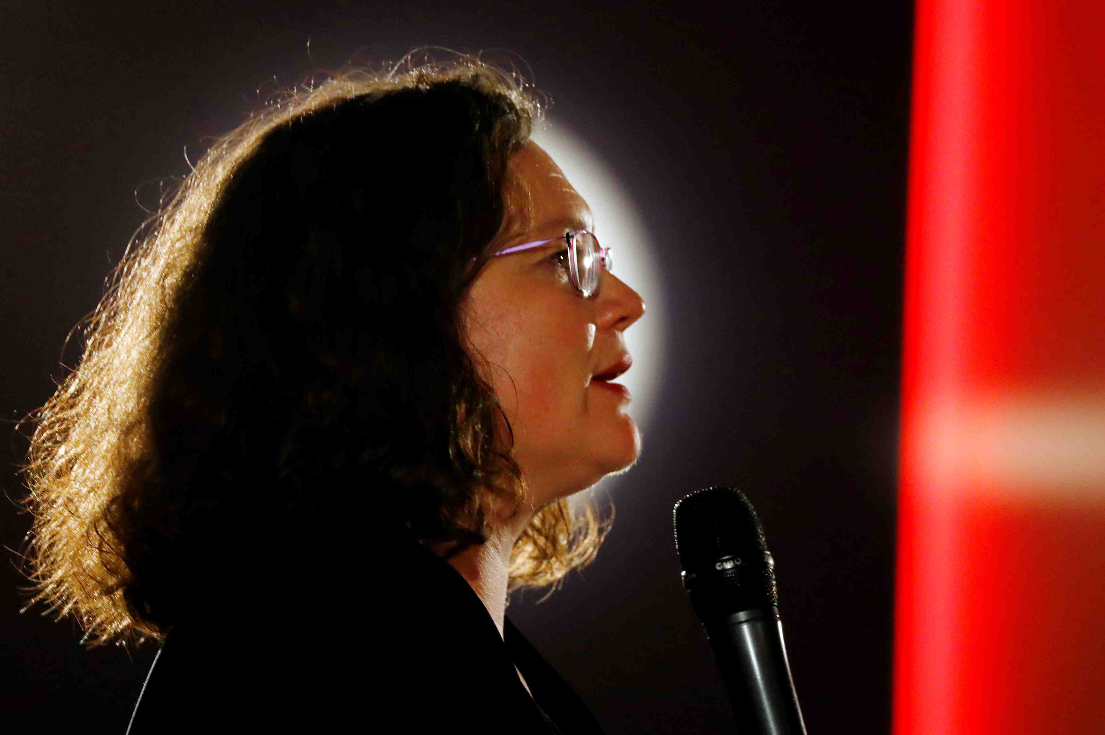 Demission d'andrea nahles, la presidente du spd