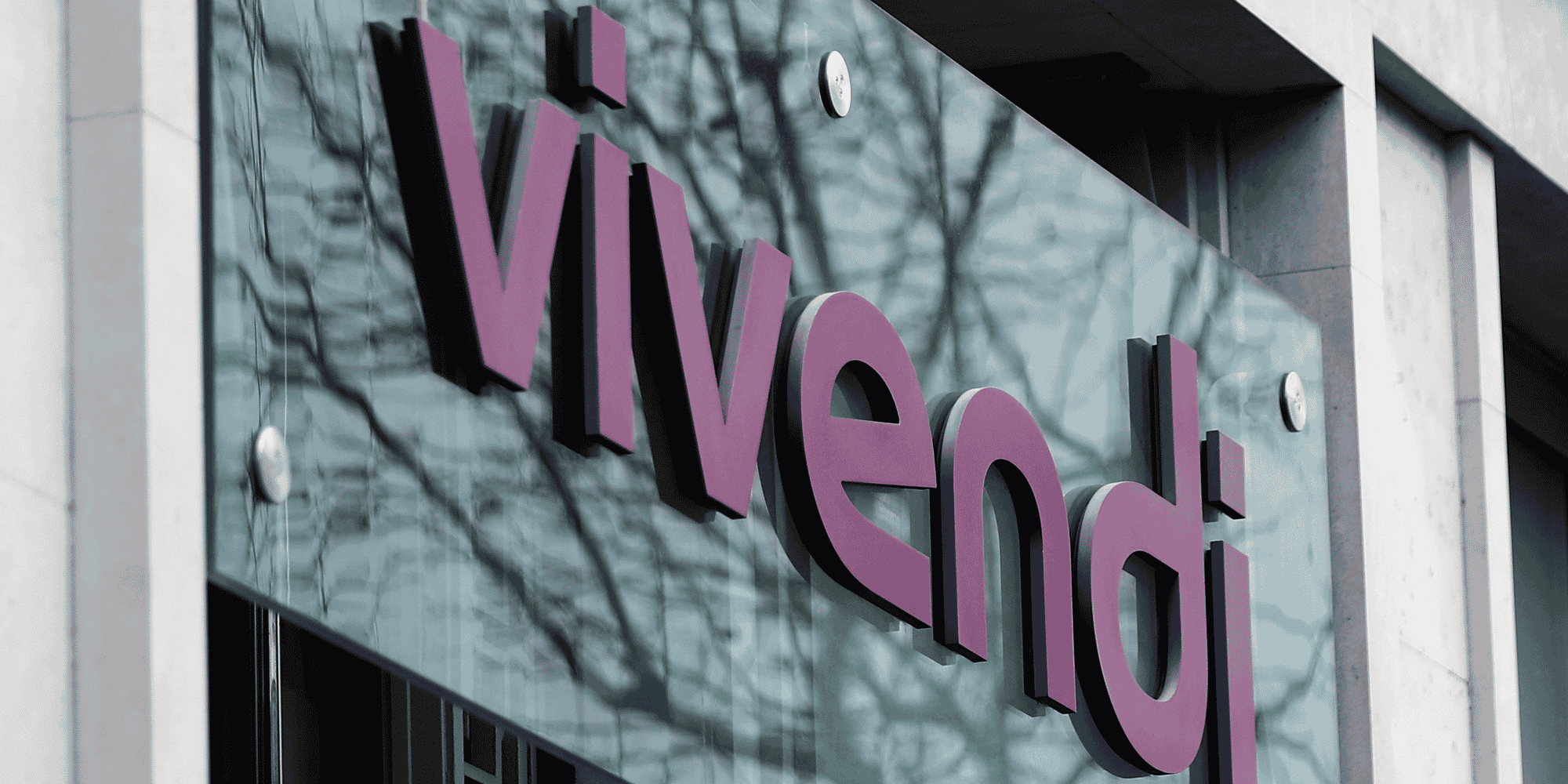 Le logo du geant francais des medias vivendi a paris