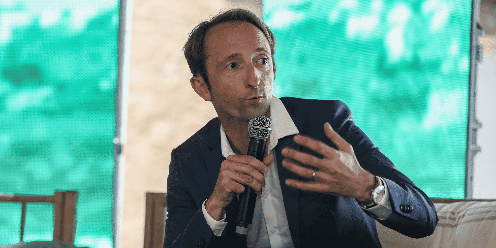 Jérémy Caussade, président d'Aura Aero, était présent à l'événement The Village à Cordes-sur-Ciel (81).