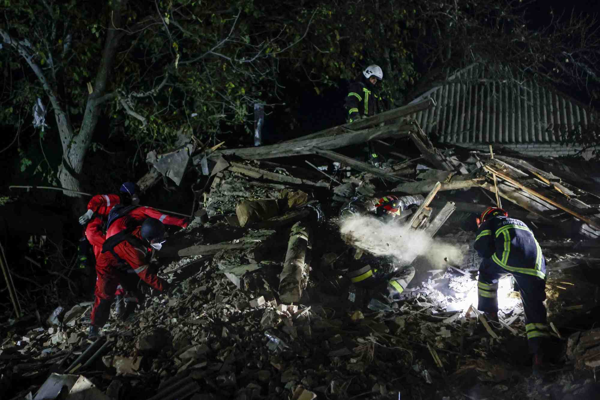 Consequences d'une attaque de missiles russes a kharkiv