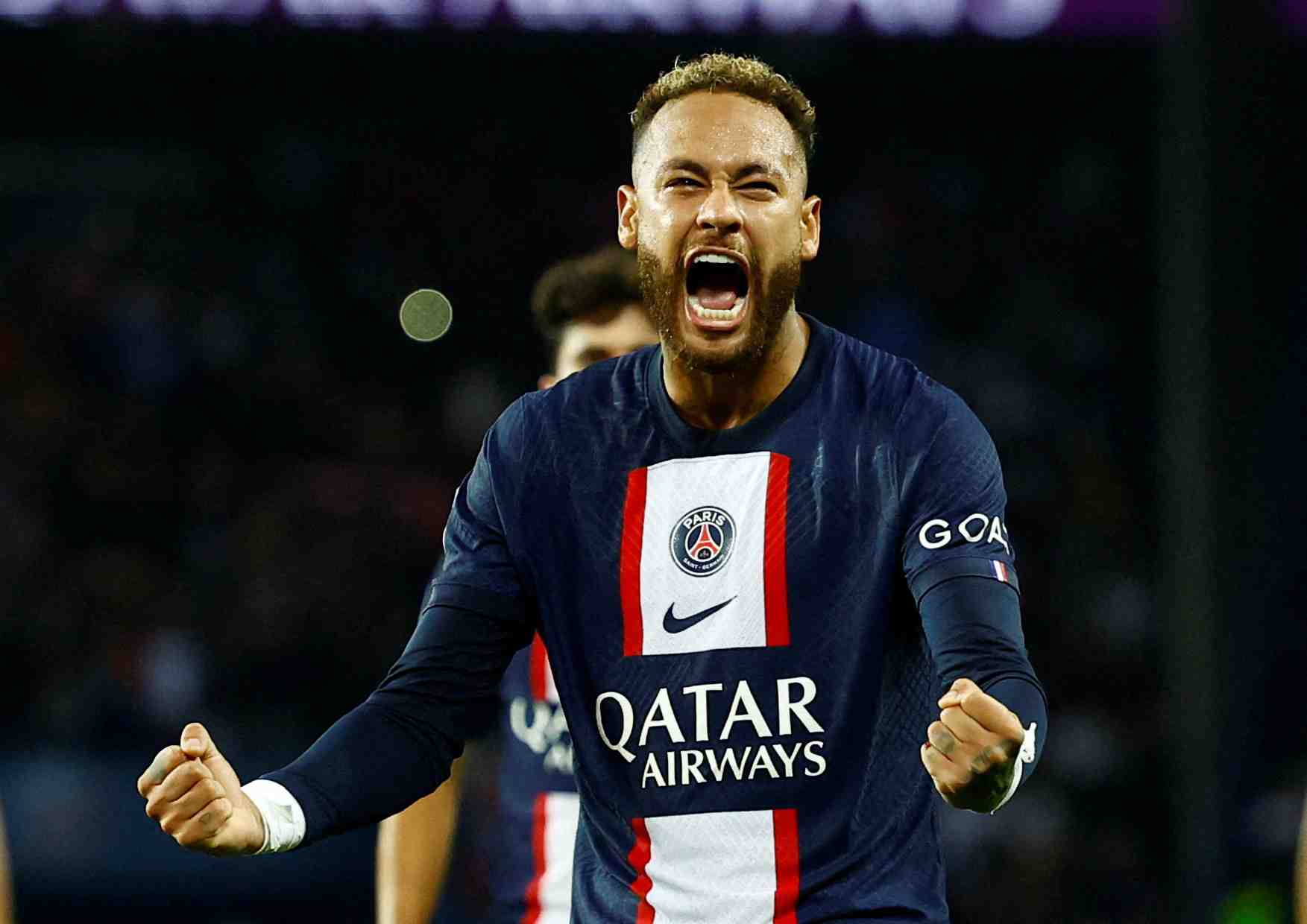 Neymar lors d'un match du psg a paris