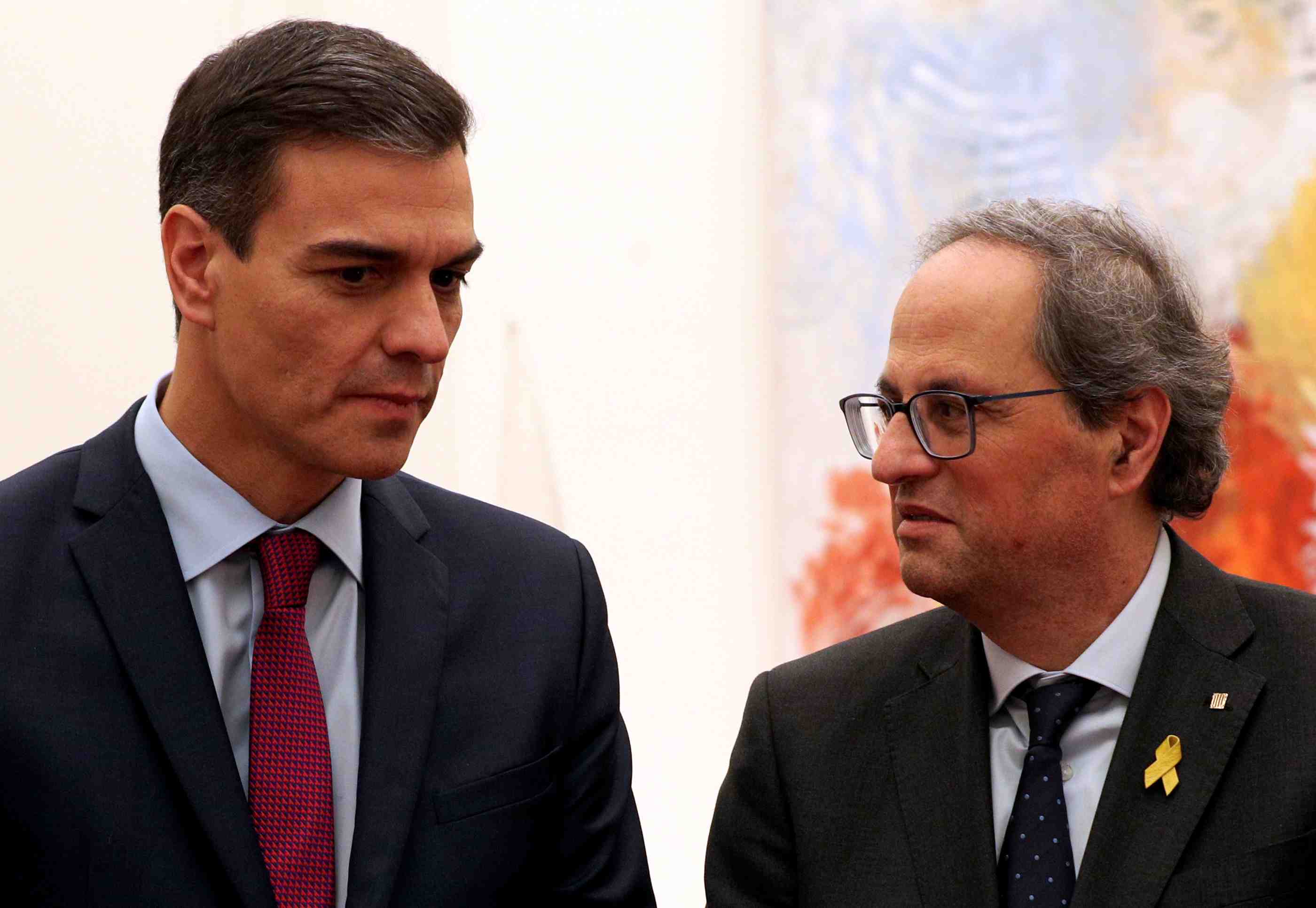 Pedro sanchez annonce qu'il va rencontrer le catalan qim torra