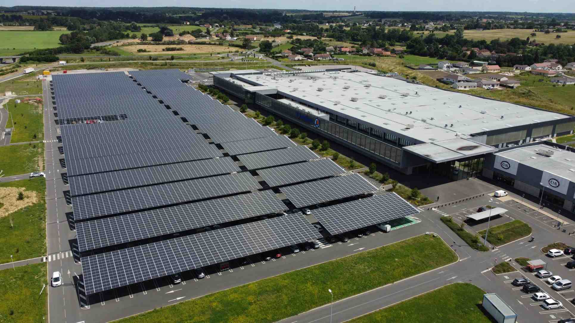 Photovoltaïque chez E. Leclerc dans l'Allier