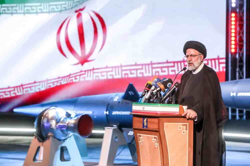 Le president iranien ebrahim raissi a teheran