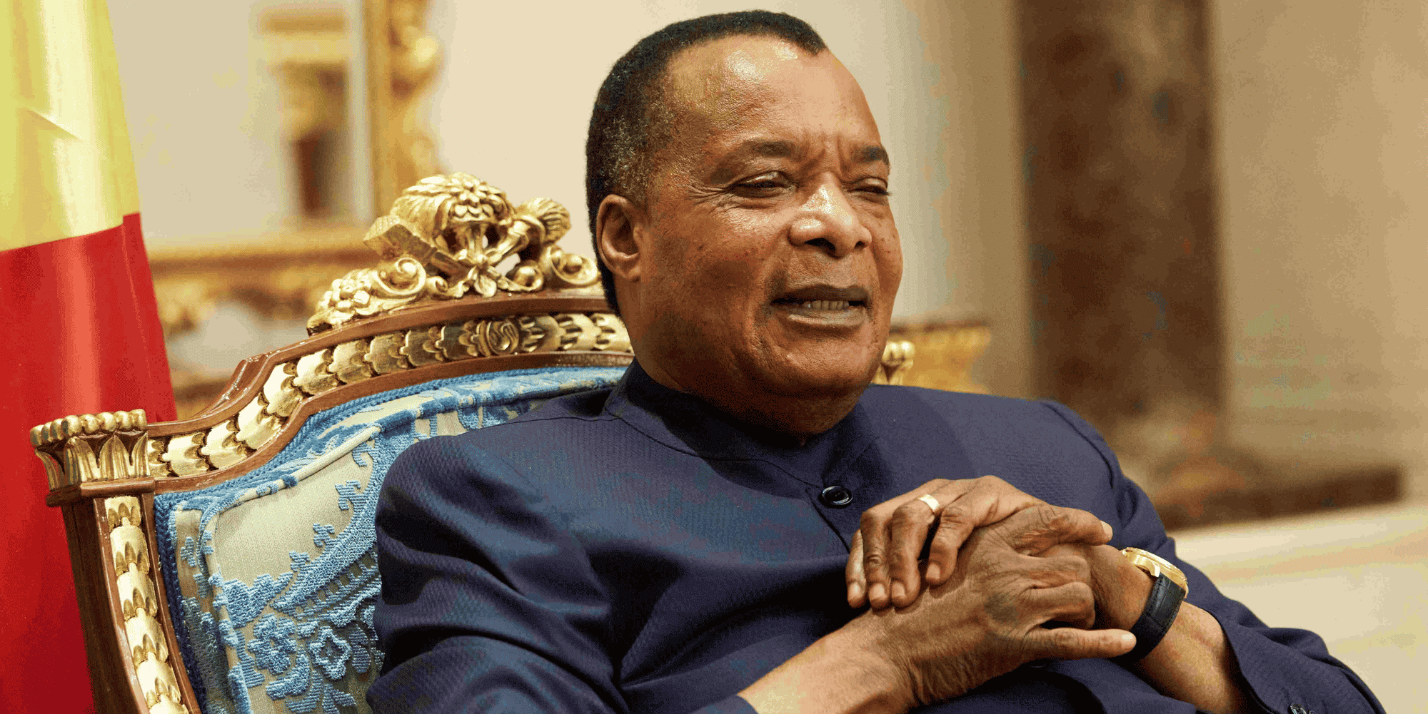 Denis Sassou Nguesso, président de de la République du Congo,