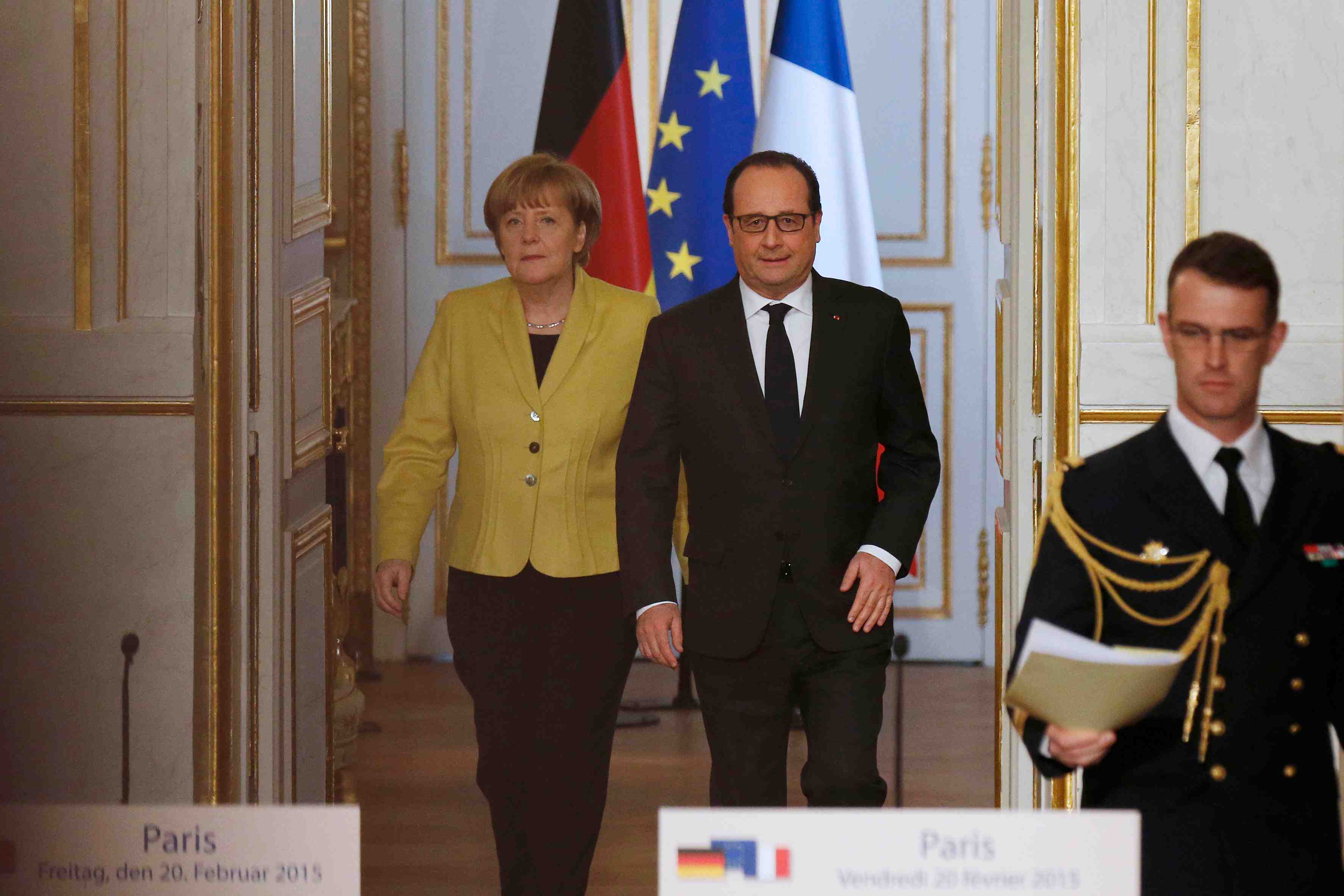 Paris et berlin appellent a la mise en oeuvre effective des accords de minsk