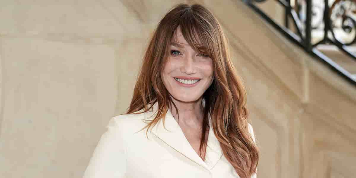 Rencontre avec Carla Bruni au musée Jacquemart-André, dans le huitième arrondissement de Paris.