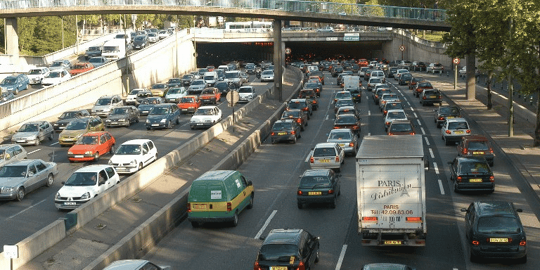 Embouteillages sur le périphérique