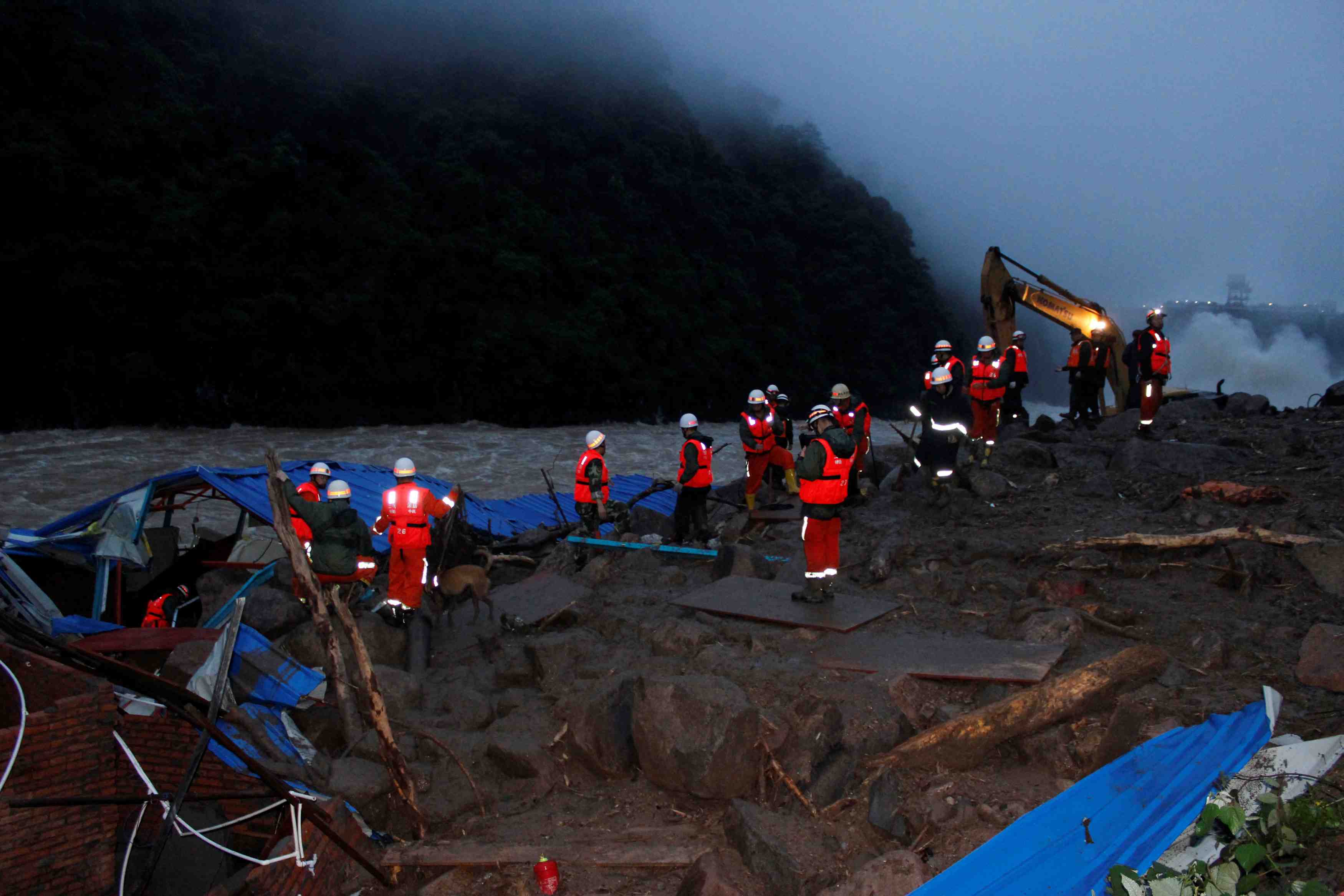 Glissement de terrain dans le sud-est de la chine