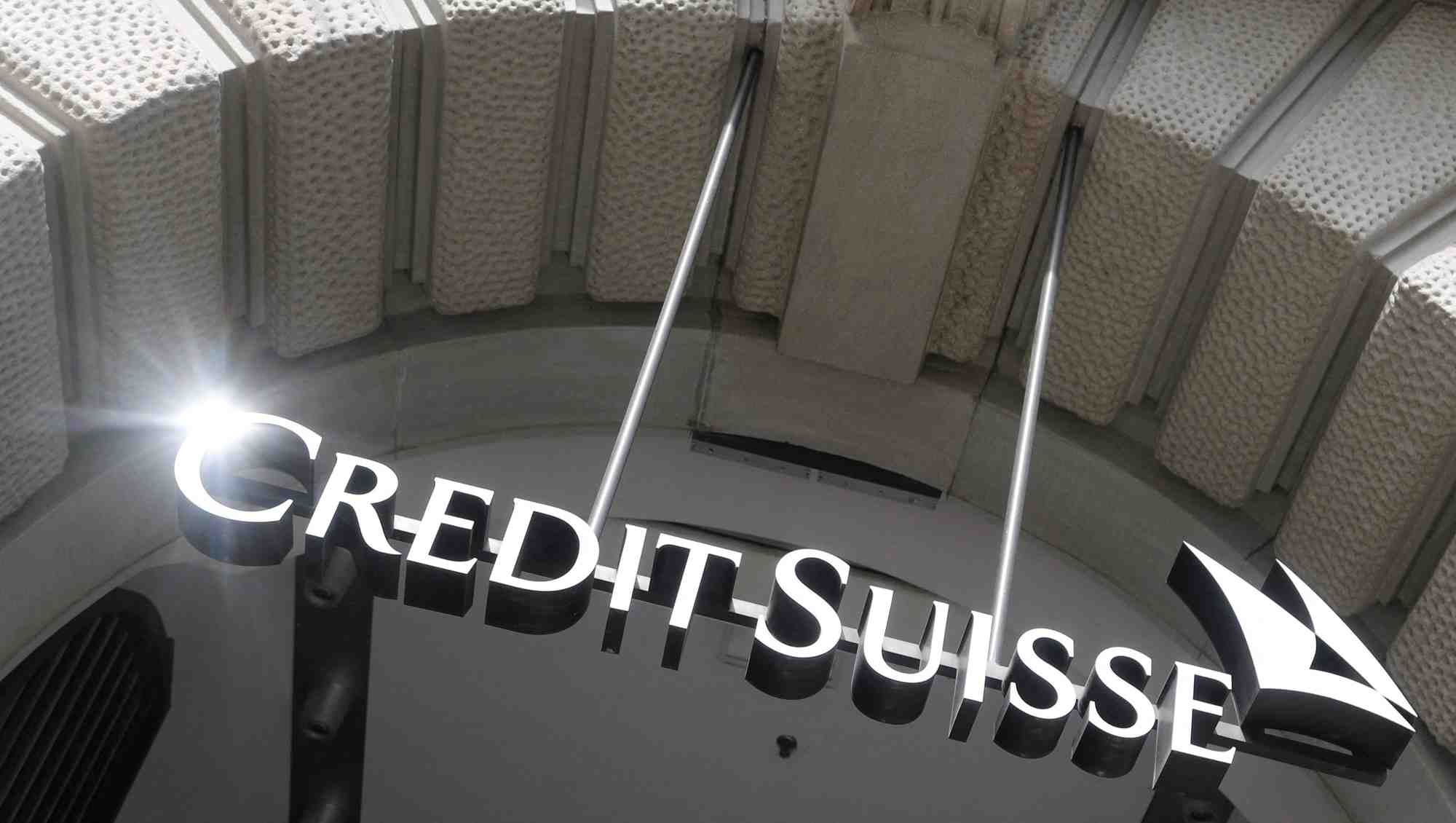 Le logo de la banque suisse credit suisse