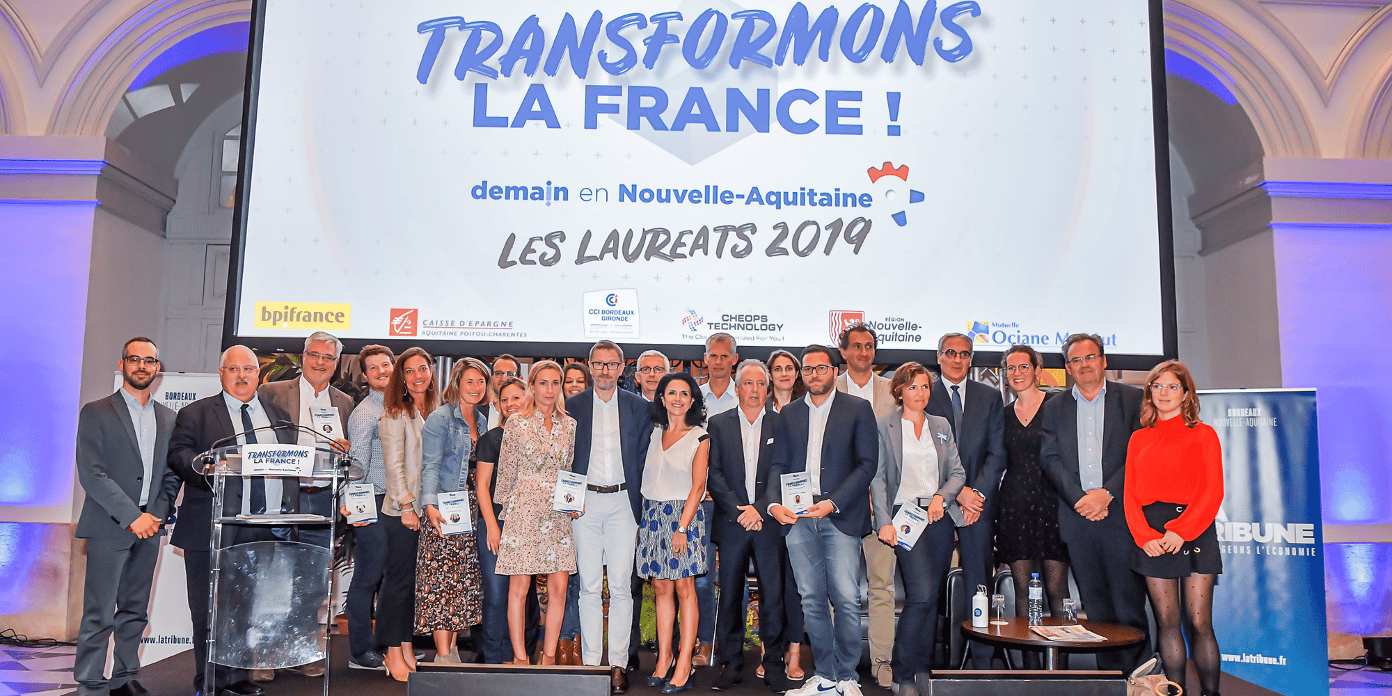 Sept lauréats ont été récompensés parmi les 30 transformatrices et transformateurs sélectionnés en Nouvelle-Aquitaine par La Tribune