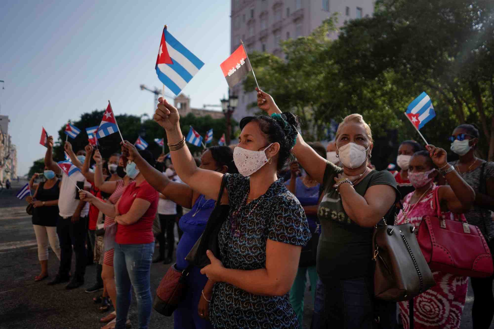 L'ue appelle cuba a liberer les manifestants "detenus arbitrairement"