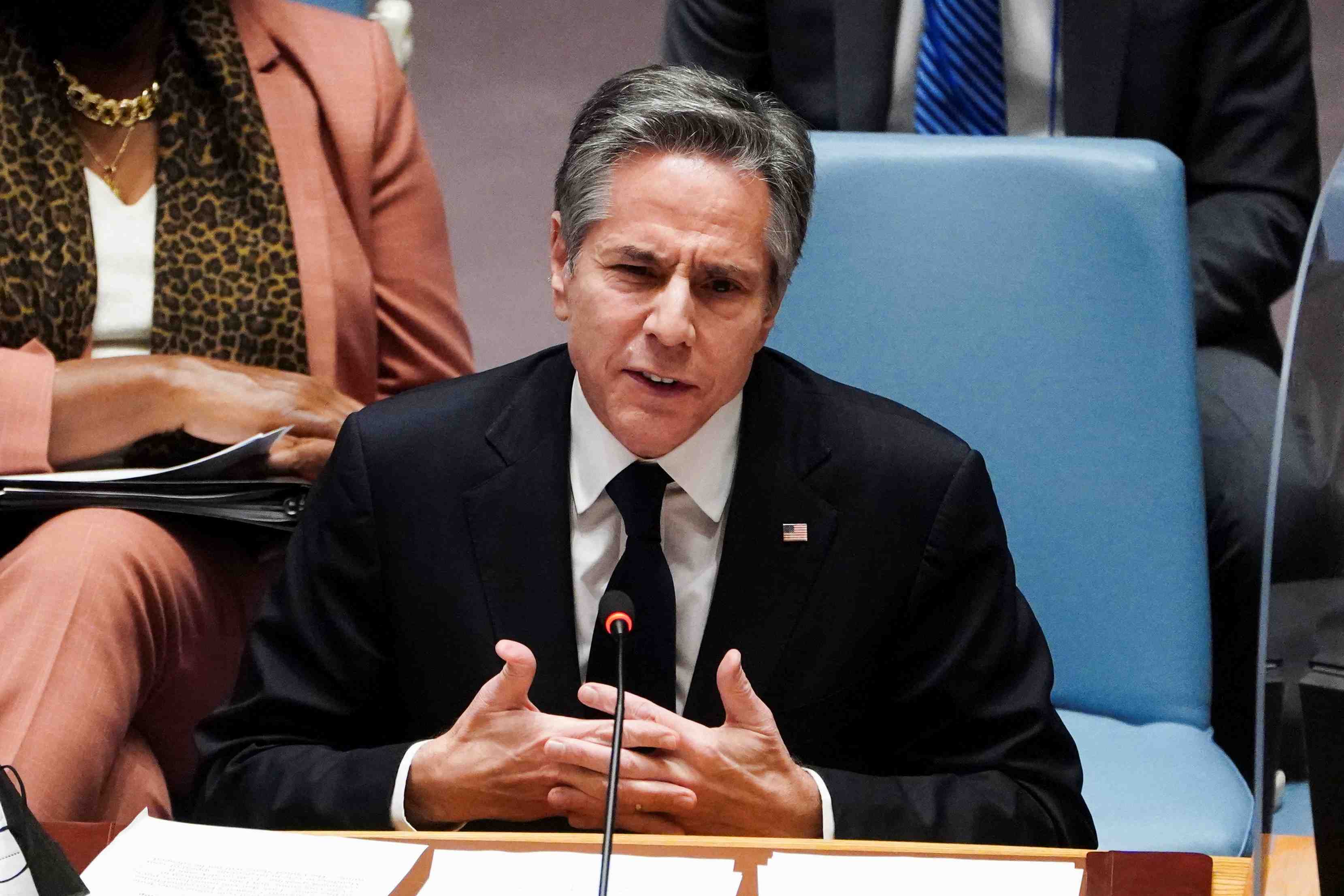 A l'onu, blinken accuse les russes de preparer une attaque imminente