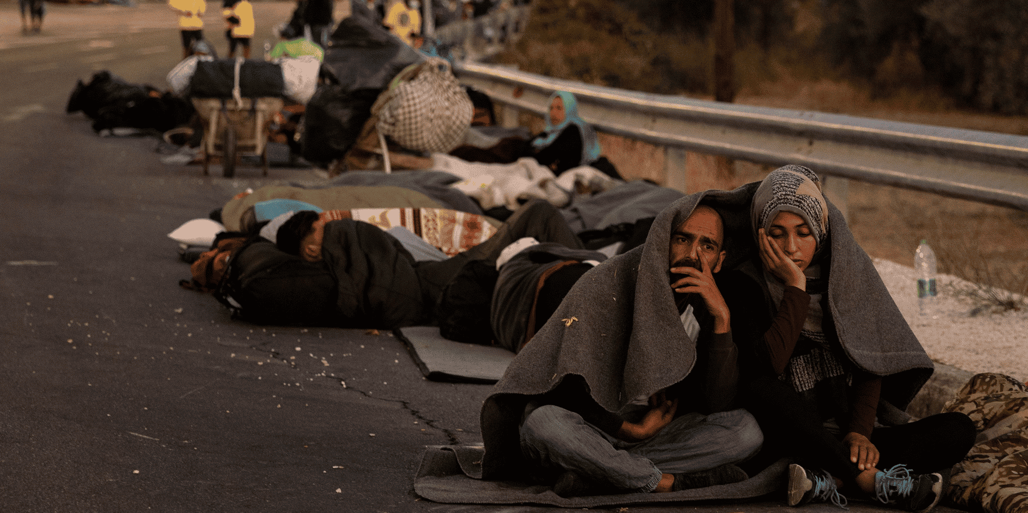 incendie, Grèce, réfugiés, migrants, camp de la Moria
