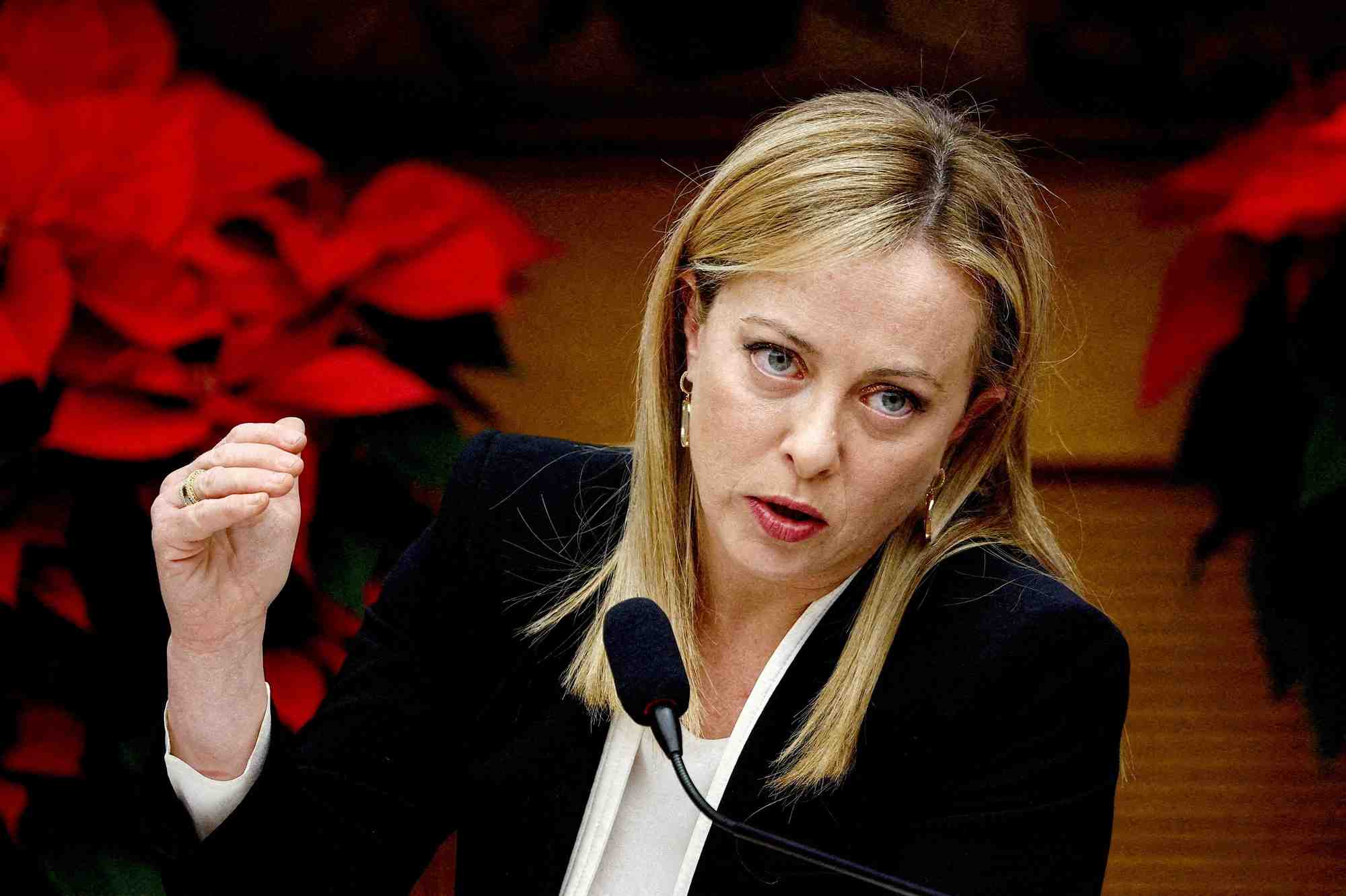 La premiere ministre italienne giorgia meloni