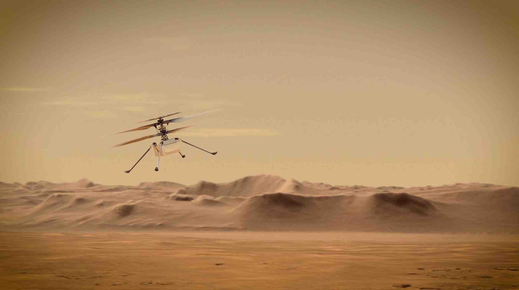 L'hélicoptère de la Nasa, Ingenuity.