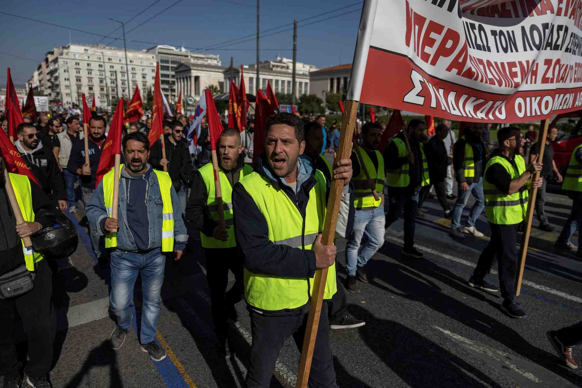 Greve generale de 24 heures en grece