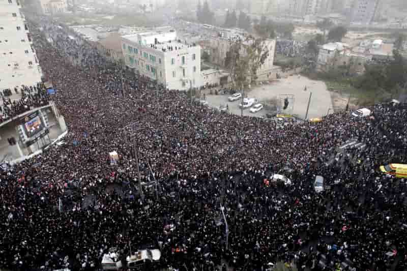 Manifestation d'ultra-orthodoxes juifs contre la conscription