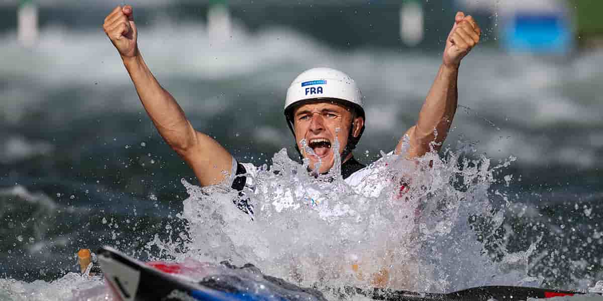 Nicolas Gestin, champion olympique de canoë slalom, le 29 juillet.