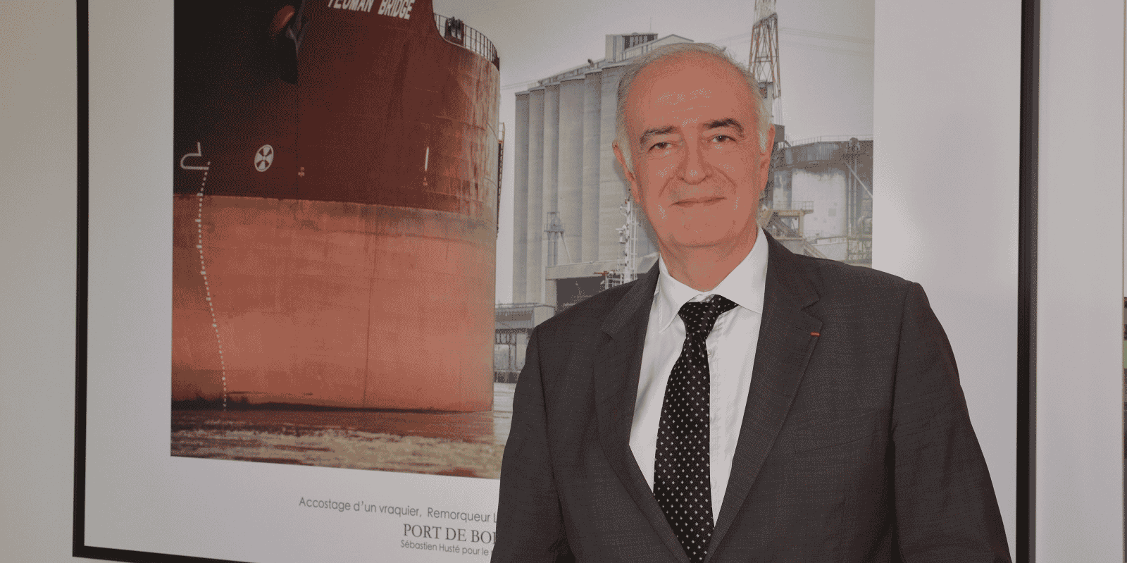 Philippe Dorthe, nouveau président du conseil de surveillance du Grand port maritime de Bordeaux.