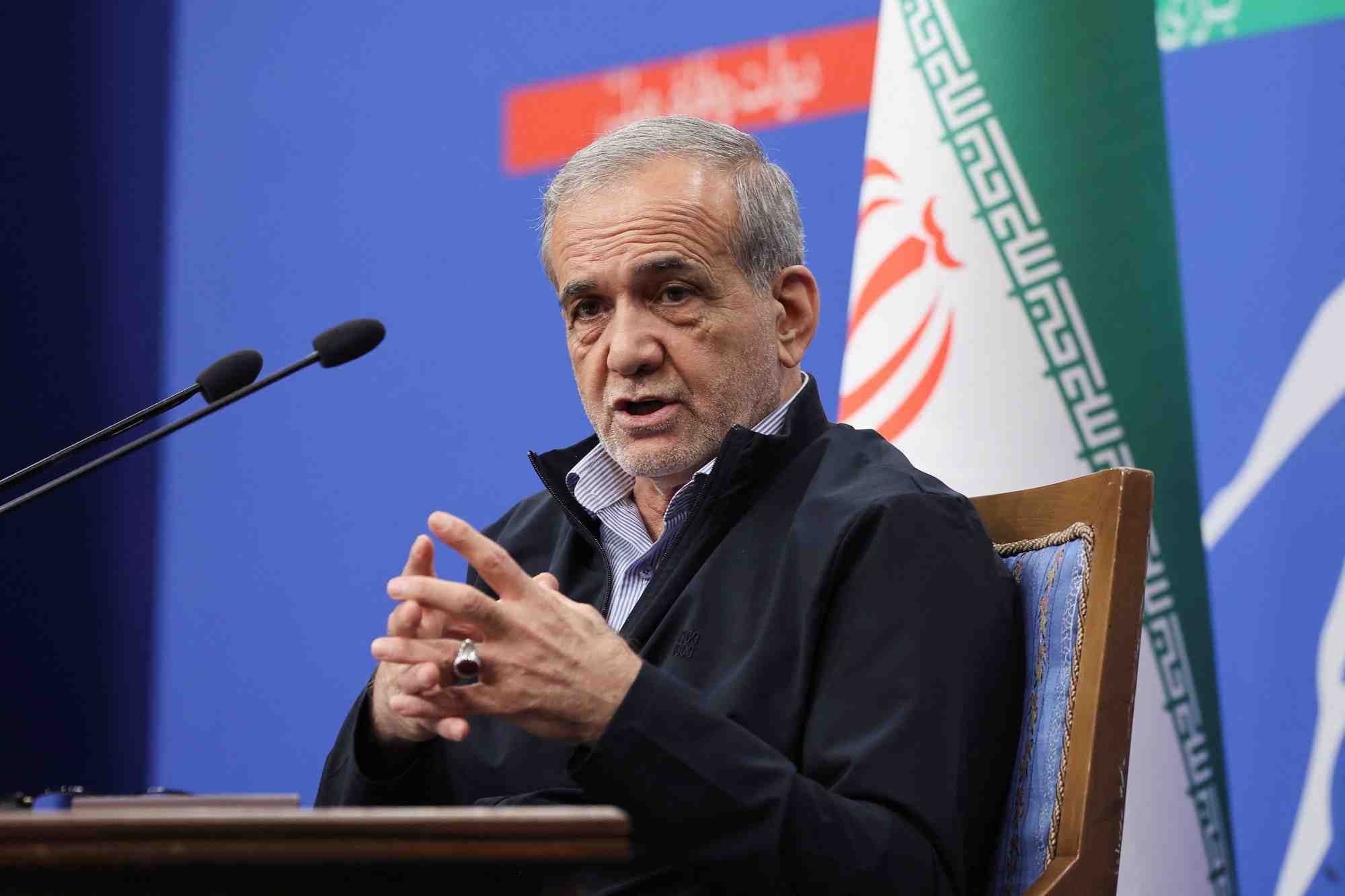 Le president iranien massoud pezeshkian